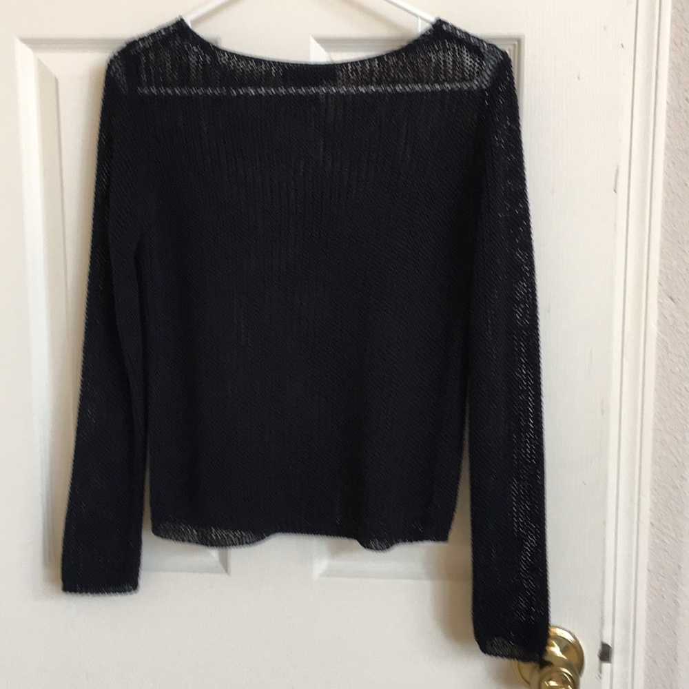 Black see-through sweater, Express